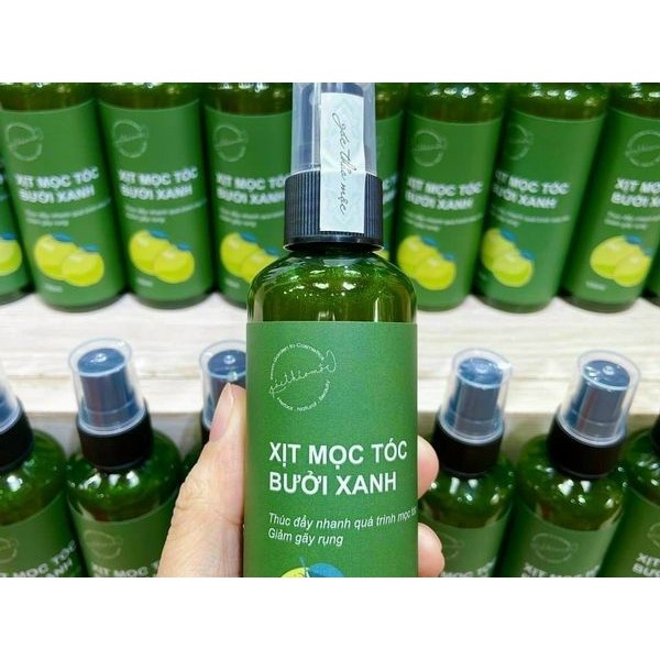 Chai Xịt Mọc Tóc Bưởi Xanh 100Ml Góc Thảo Mộc Giúp Đẩy Nhanh Quá Trình Mọc Tóc