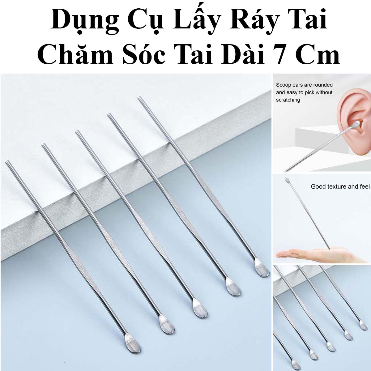 Dụng Cụ Lấy Ráy Tai, Chăm Sóc Tai Dài 7 Cm