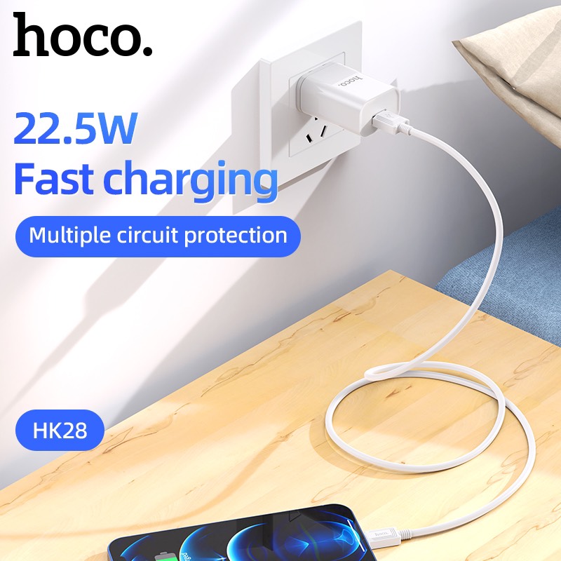Cốc Sạc Nhanh Hoco Hk28 22.5W Qc3.0 Super Charge Chuẩn Pd/pps Cổng Usb