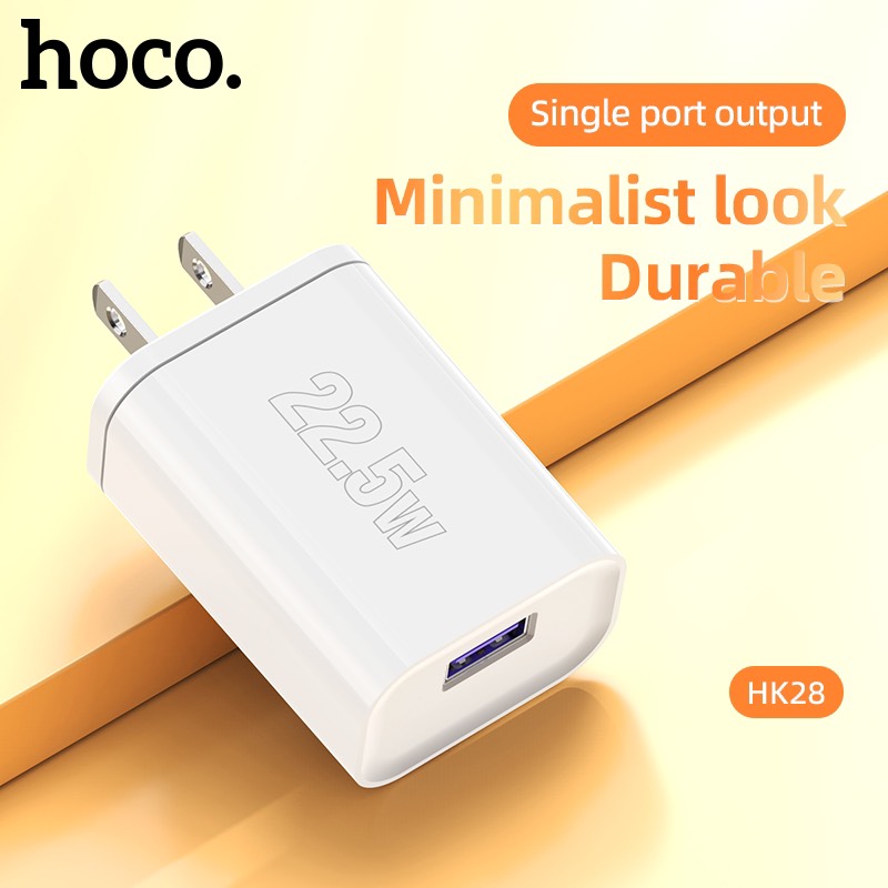 Cốc Sạc Nhanh Hoco Hk28 22.5W Qc3.0 Super Charge Chuẩn Pd/pps Cổng Usb