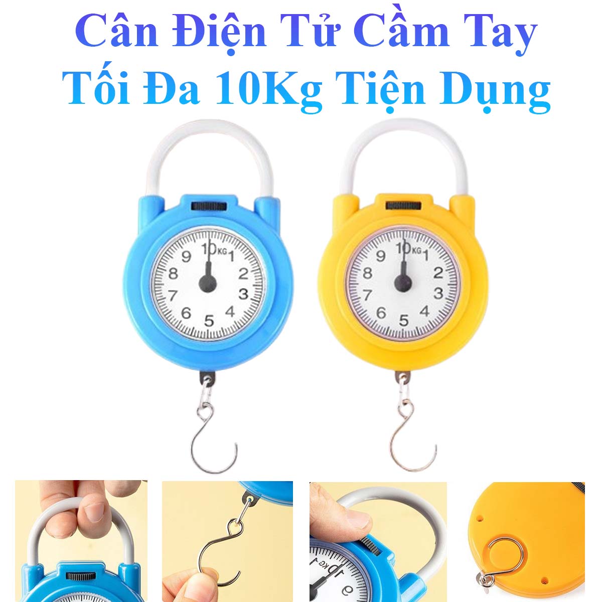 Cân Điện Tử Cầm Tay Tối Đa 10Kg Tiện Dụng