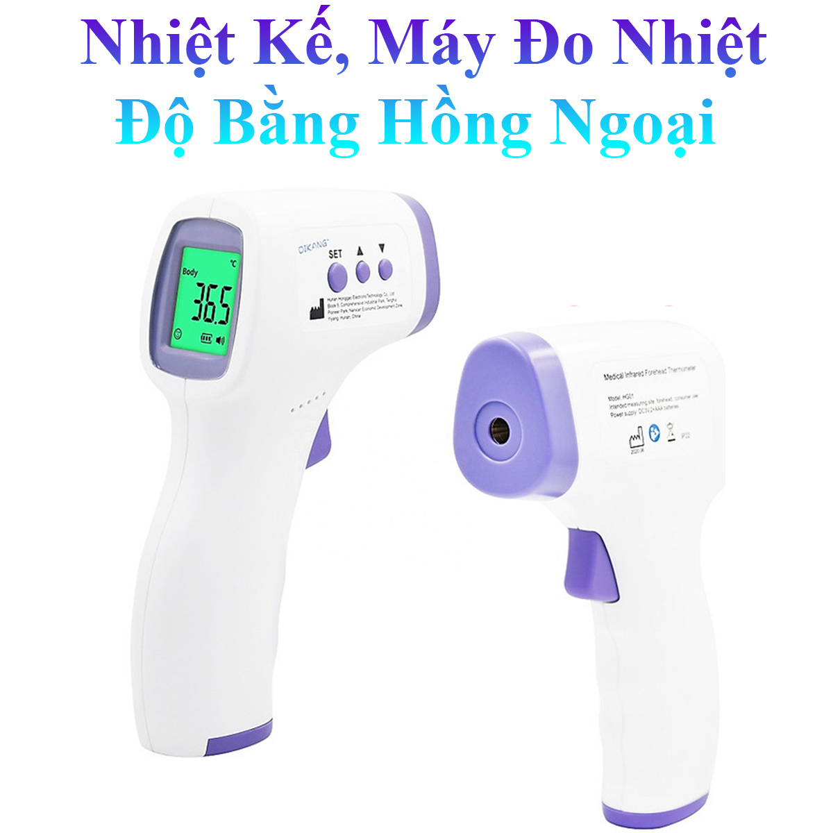 Nhiệt Kế, Máy Đo Nhiệt Độ Bằng Hồng Ngoại Cao Cấp Tiện Dụng