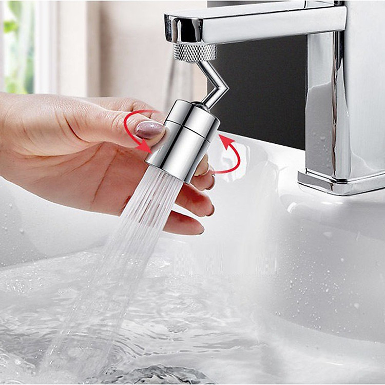 Đầu Nối Vòi Nước, Đầu Vòi Rửa Bát Tăng Áp Đa Năng Thông Minh Xoay 720 Độ