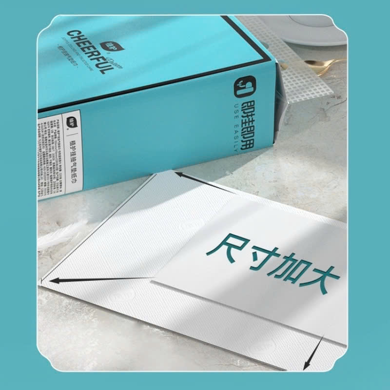 Túi Khăn Giấy Rút Cheerful Màu Xanh Dương 1280 Tờ Treo Tường Tiện Dụng