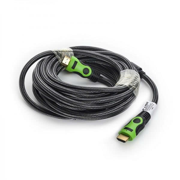 Cáp 2 Đầu Hdmi Dây Dù Tròn Xanh Dài 20M Hình Ảnh Sắc Nét Chuẩn Full Hd