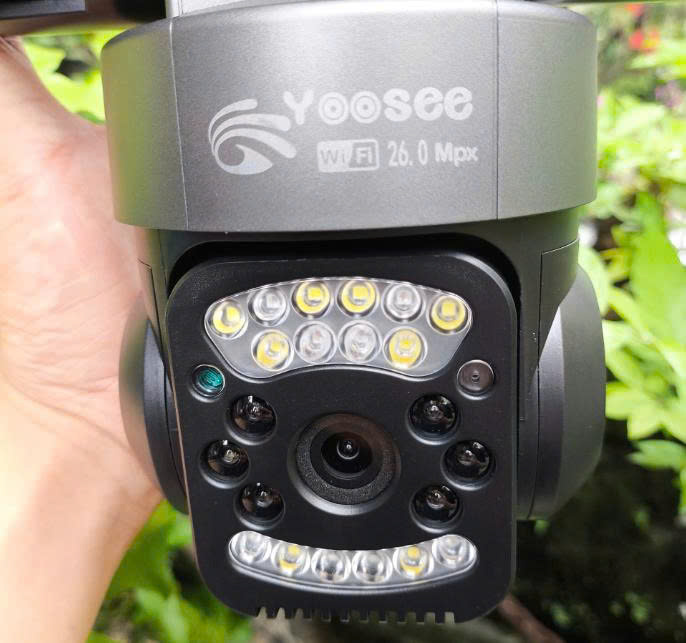 Camera Wifi Yoosee B52 26Mp 4 Mắt 3 Khung Hình Xoay 360 Độ Full Hd, Đèn Cảnh Báo Có Màu Ban Đêm, Đàm Thoại 2 Chiều.