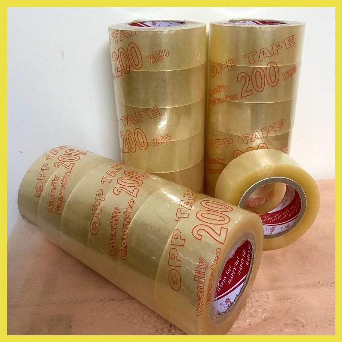 Băng Keo Trong Nặng 2Kg 200 Yard Lõi Mỏng Tiện Lợi