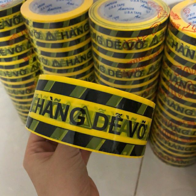 Băng Keo Hàng Dễ Vỡ Nặng 1Kg Niêm Phong Hàng Hóa 100 Yard