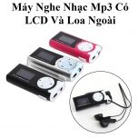 Máy Nghe Nhạc Mp3 Có Lcd, Đọc Thẻ Nhớ Và Loa Ngoài Full Box Kèm Tai Nghe