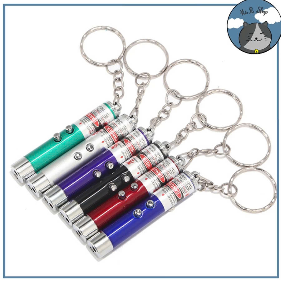 Đèn Pin Móc Khóa Mini 3 Trong 1 Tiện Lợi Dễ Thương