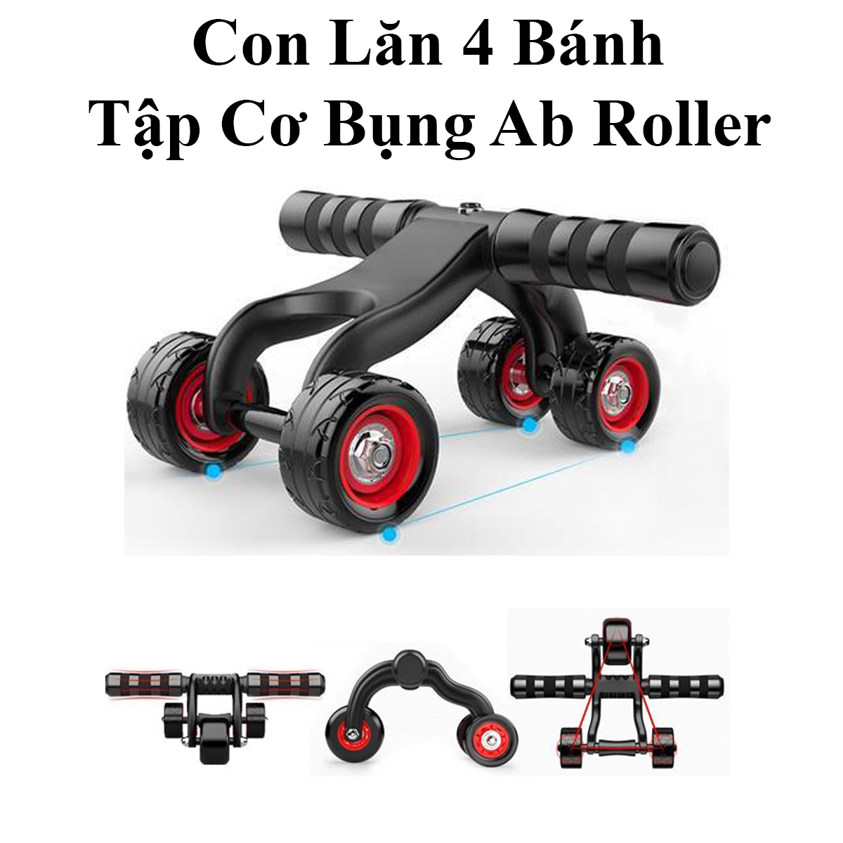 Con Lăn 4 Bánh Tập Cơ Bụng Ab Roller