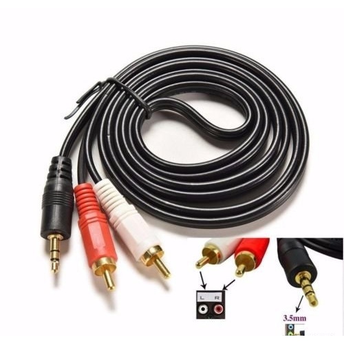 Dây Loa 1 Đầu 3.5 Ra 2 Đầu Av Bông Sen Dài 3M (Đen)