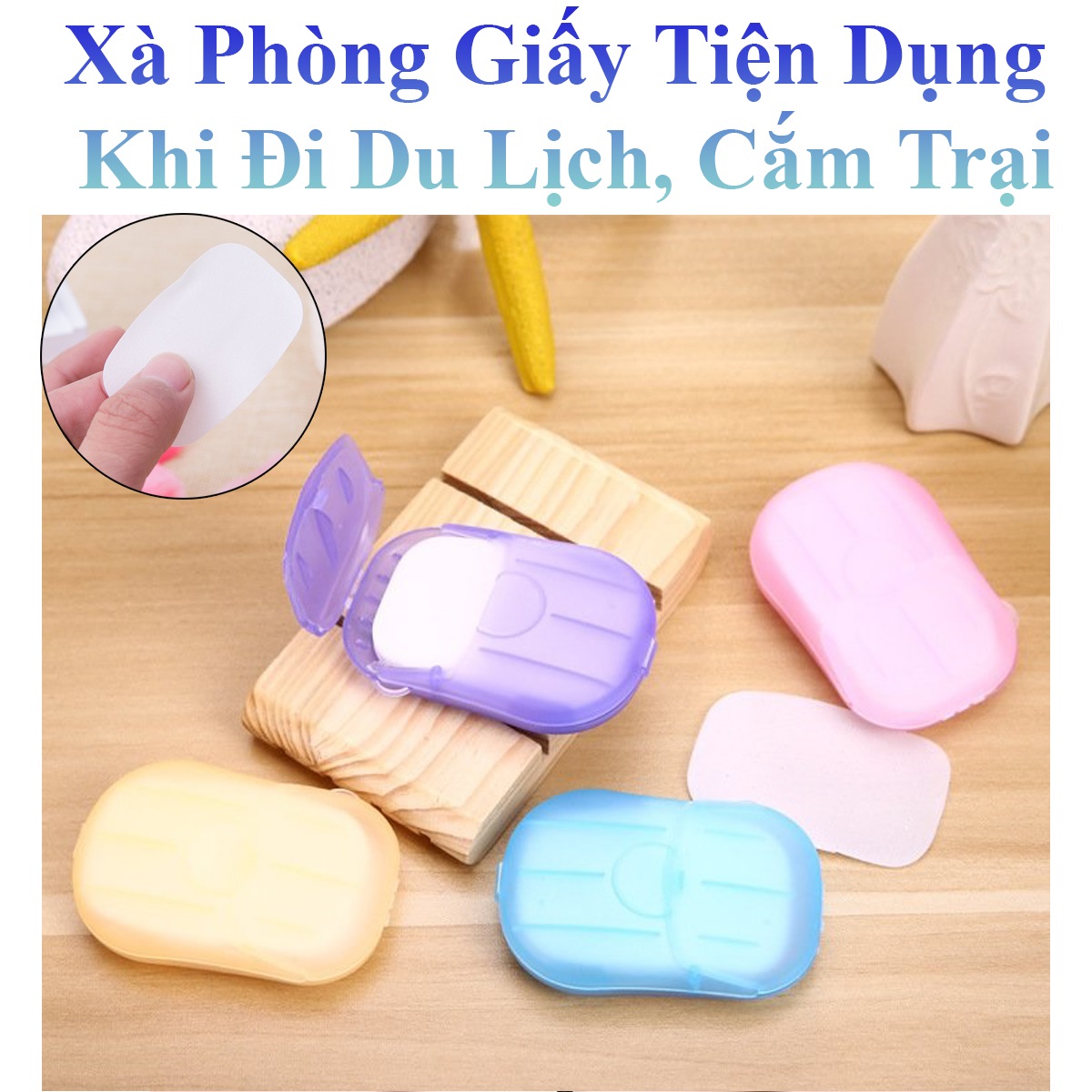 Xà Phòng Giấy Tiện Dụng Khi Đi Du Lịch, Cắm Trại