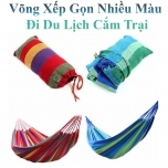 Võng Xếp Gọn Nhiều Màu Tiện Dụng Khi Đi Du Lịch Cắm Trại