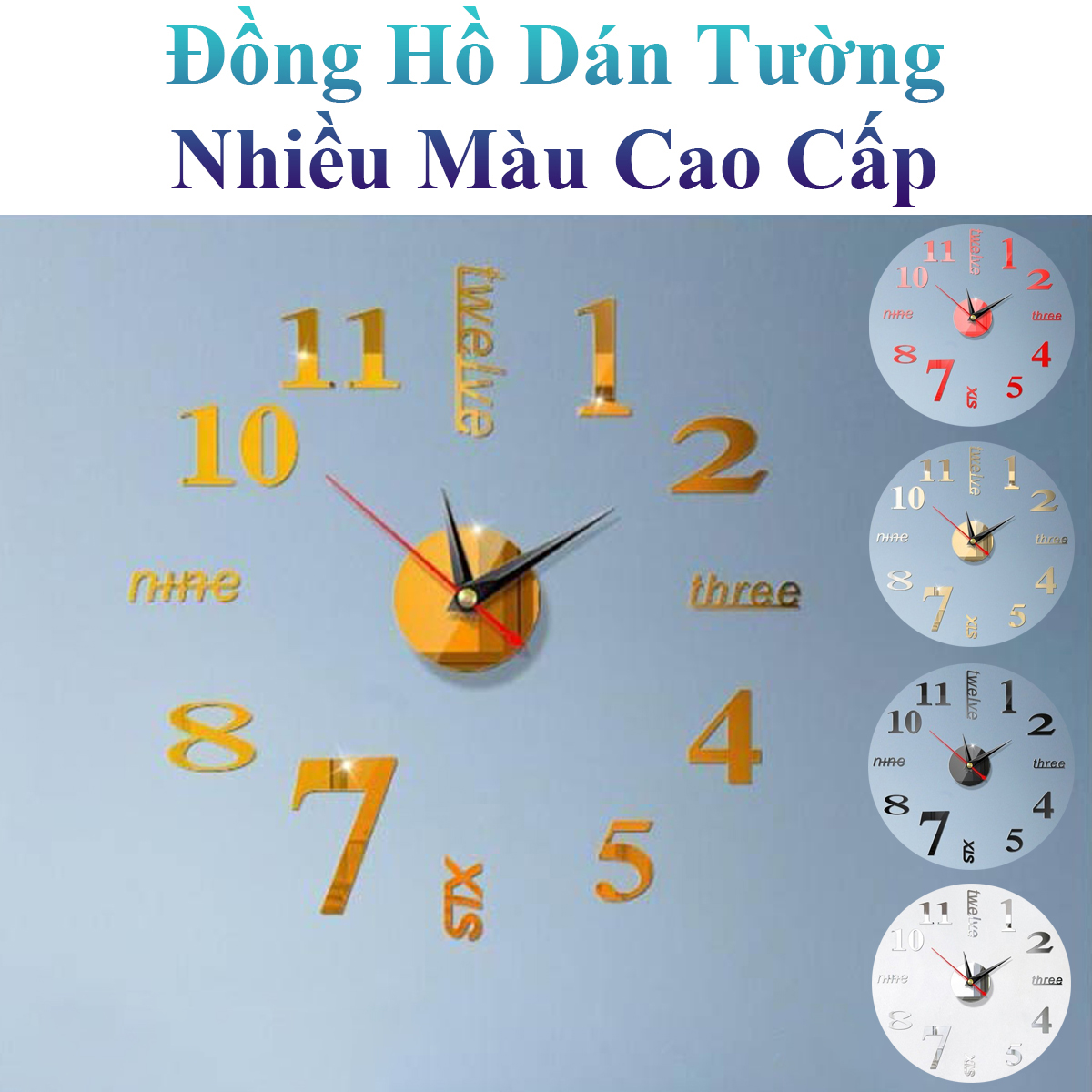 Đồng Hồ Dán Tường Cao Cấp