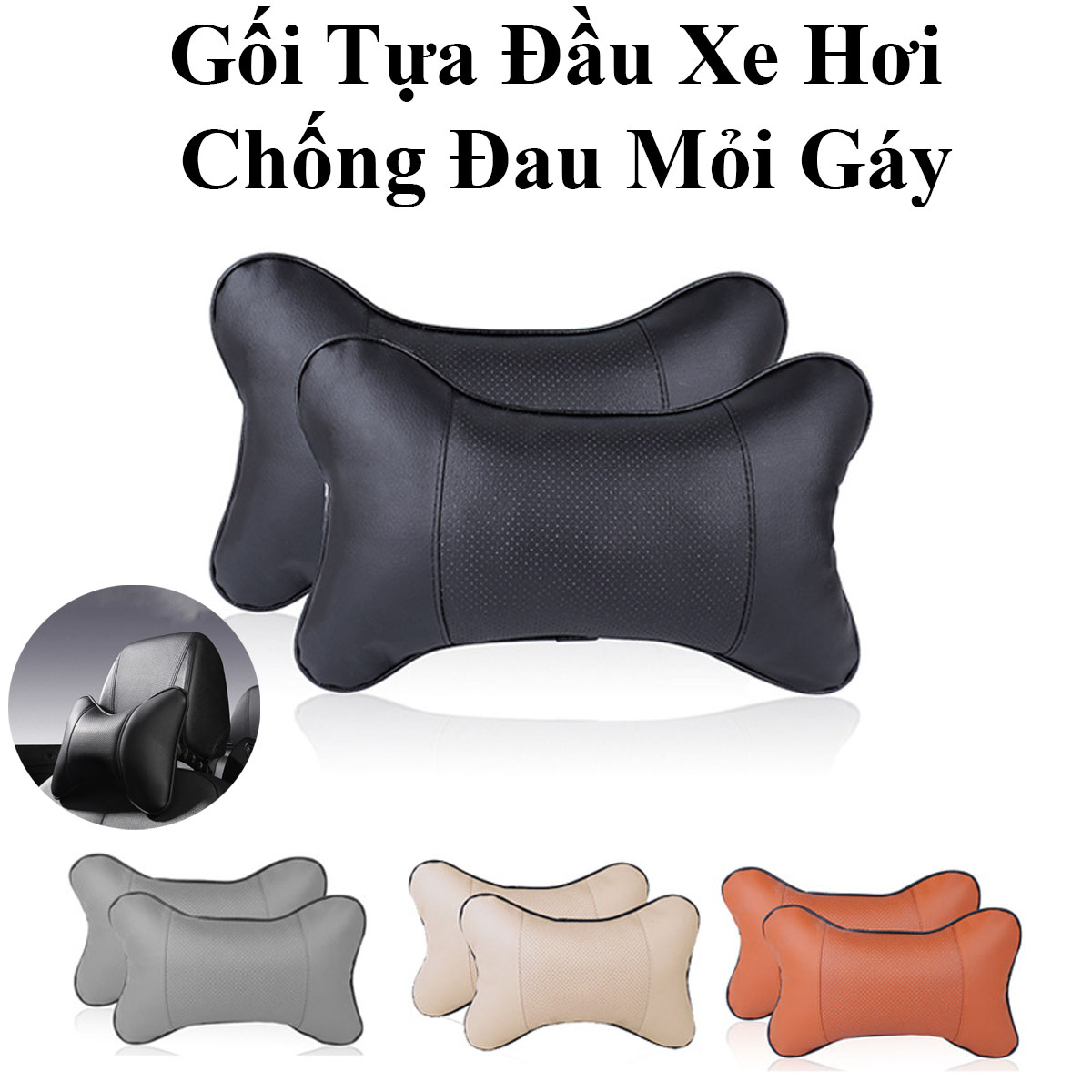 Gối Tựa Đầu Xe Hơi / Ô Tô Chống Đau Mỏi Gáy