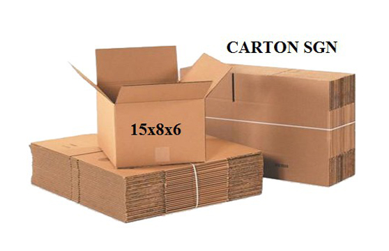 Bộ 10 Thùng Carton 15x8x6 Cm Đóng Hàng Chịu Lực Tốt