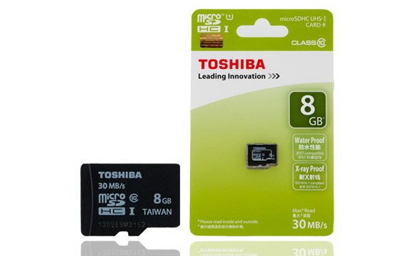 Thẻ Nhớ Micro Toshiba 8G Class 10 Chính Hãng
