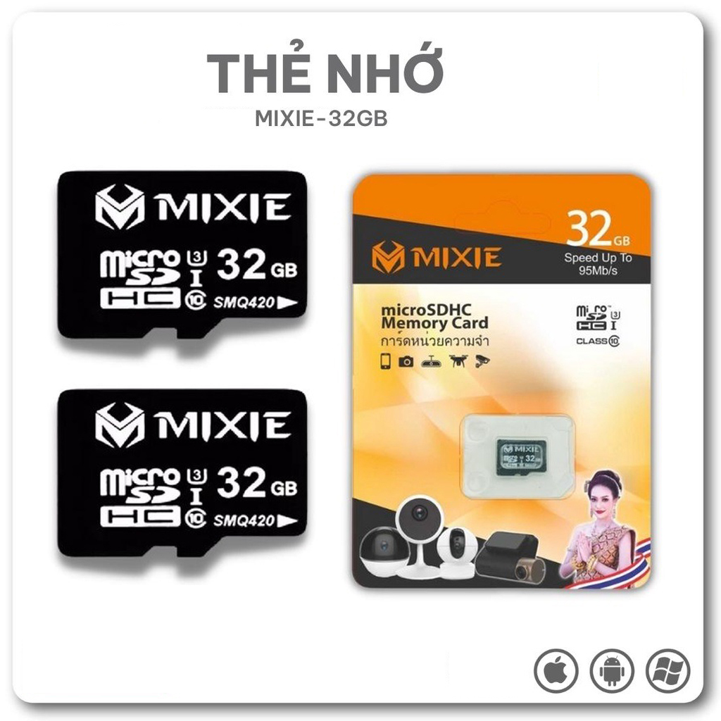 Thẻ Nhớ Mixie 32Gb 95Mb/s Class 10 Tốc Độ Cao | Giasibienhoa.com