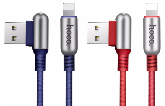 Cáp Sạc Hoco U17 Góc L Cho Iphone
