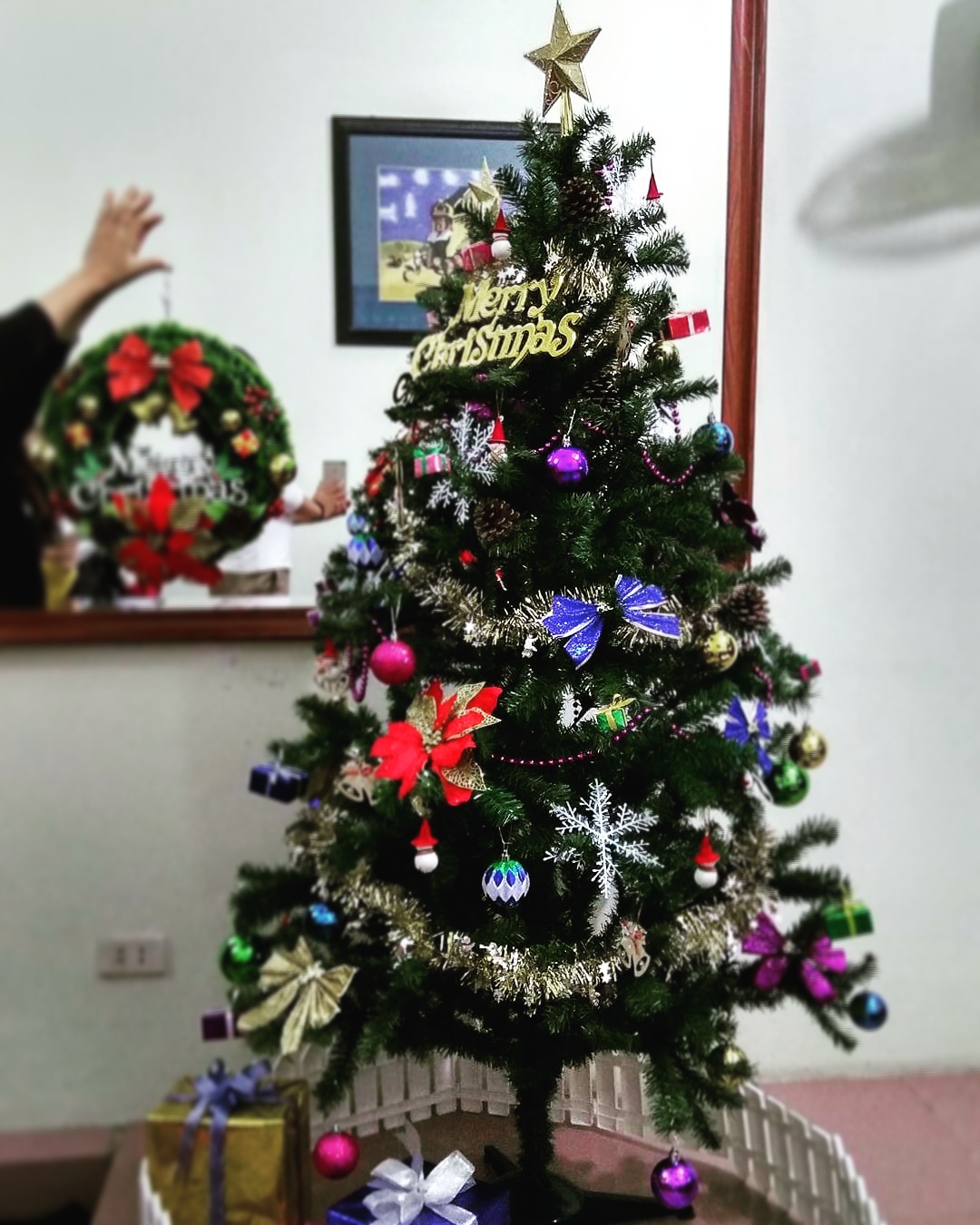 Cây Thông Noel Cao 150cm Kèm Bộ Phụ Kiện Trang Trí Giáng Sinh