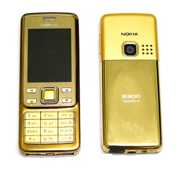 Điện Thoại Nokia 6300 Vàng Gold Kèm Pin Và Sạc