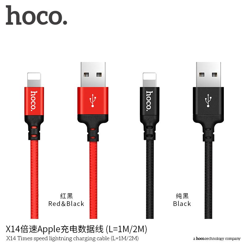 Cáp Sạc Hoco X14 Cổng Lightning Dùng Cho IPhone Dài 1m