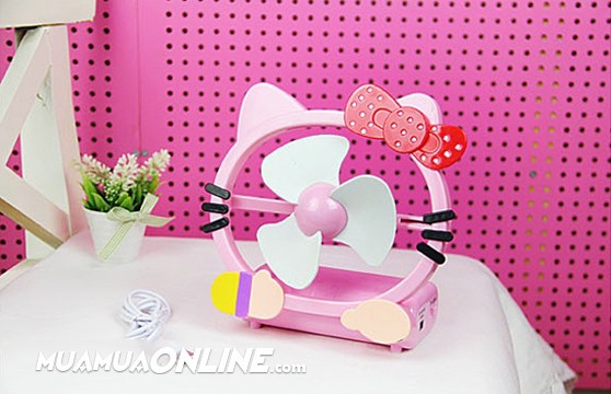 Quạt Mini Usb Fan Hello Kitty - Doremon Siêu Mát