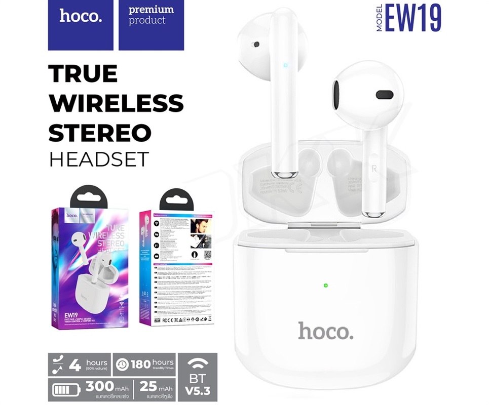 Tai Nghe Bluetooth Hoco EW19 True Wireless V5.3 Cực Hay Pin 4h