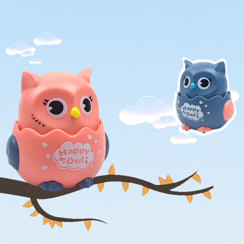 Đồ Chơi Chim Cú Chạy Đầu Xoay 360 Độ Happy Owl Cho Bé