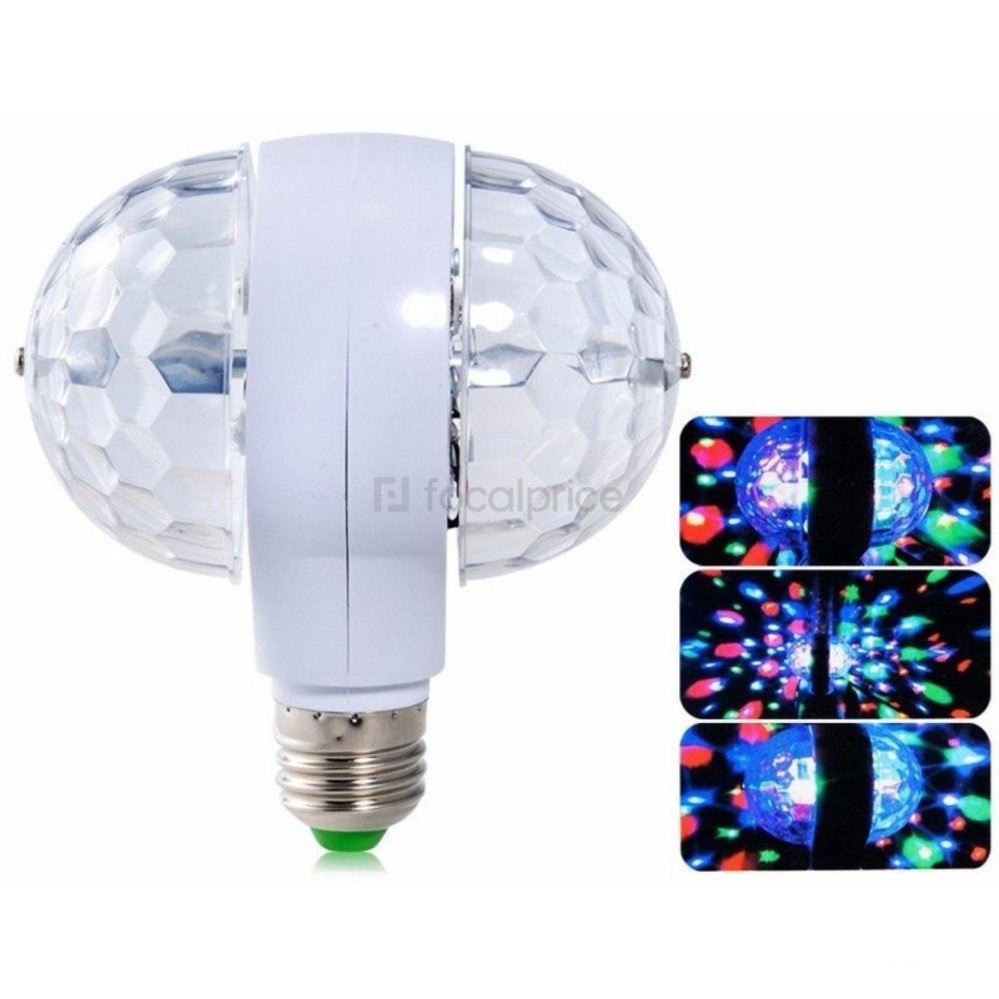 Bóng Đèn Led Đôi Xoay 360 Độ 7 Màu Vũ Trường Cực Đẹp