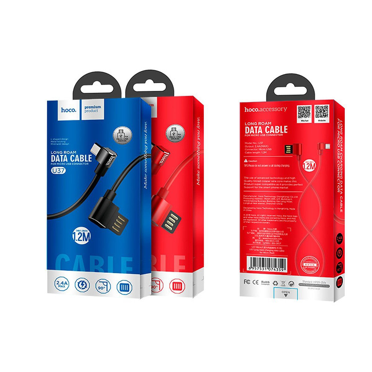 Cáp Sạc Hoco U37 Cổng Micro