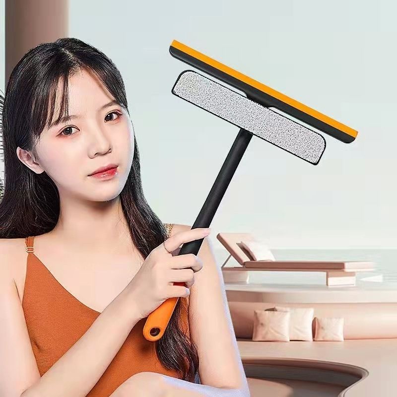 Cây Vệ Sinh Lau Gạt Kính Cán Dài 34Cm Tiện Dụng