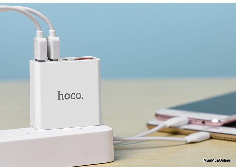 Cóc Sạc Hoco C15 3 Cổng Usb 3.0A
