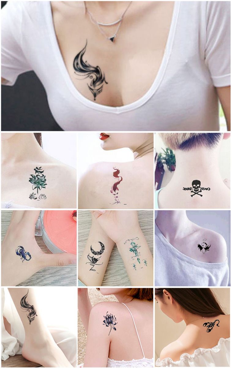 Set 30 Miếng Dán Hình Xăm Nước Dán Tatoo Xăm Tạm Thời ...