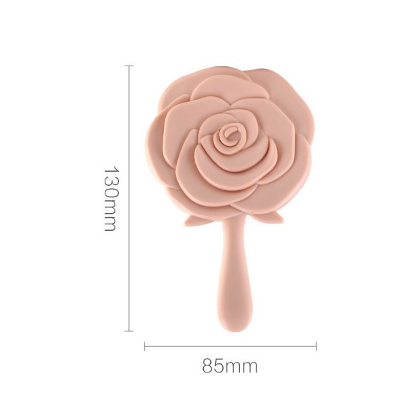 Gương Cầm Tay Trang Điểm Hình Hoa Hồng 14X9Cm