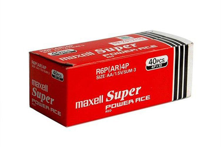 Hộp 40 Viên Pin Tiểu AA Maxell Super 1.5V Cao Cấp (Đỏ)