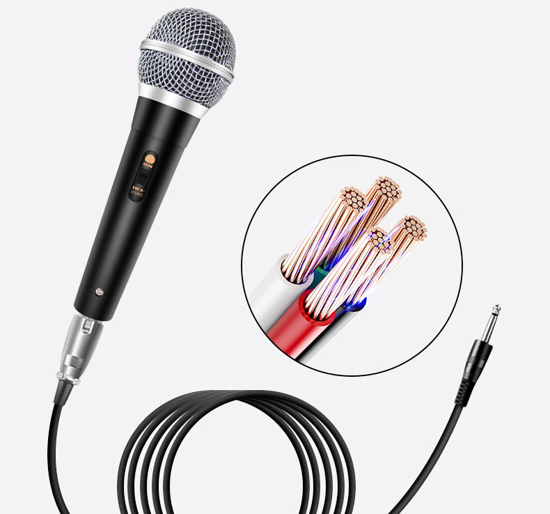 Micro Karaoke Mq-104 Chuyên Nghiệp Dây 3M