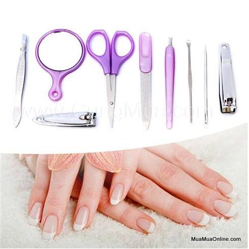 Bộ Dụng Cụ Làm Móng Tay 9 Món Hình Quả Táo