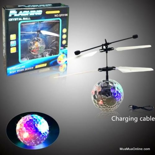 Bóng 7 Sắc Cầu Vồng Bay Lượn Theo Cảm Ứng Led 7 Màu