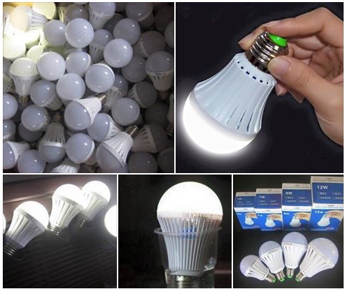 Bóng Đèn Led Cảm Ứng Phát Sáng 12W Cầm Tay Tự  Phát Sáng Tiện Dụng