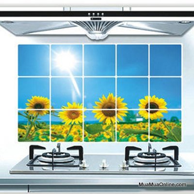 Bộ 03 Miếng Giấy Dán Nhà Bếp Cách Nhiệt 60Cmx90Cm