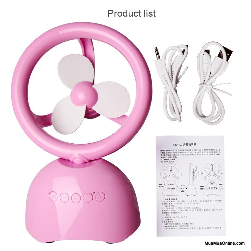Loa Bluetooth Có Quạt 3 Tốc Độ Cực Đẹp