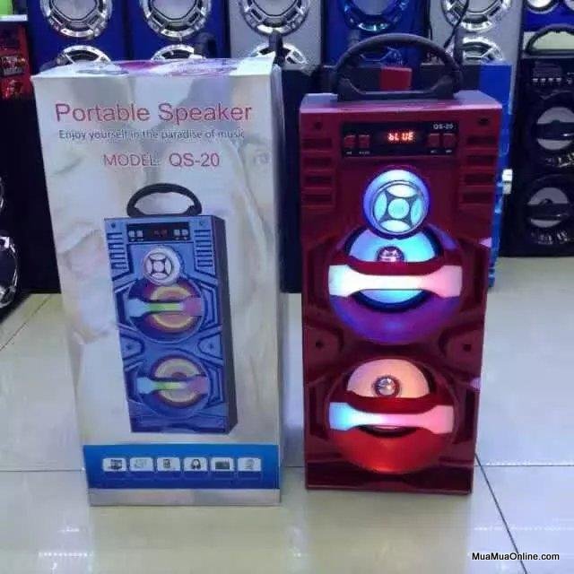 Loa Nge Nhạc Bluetooth Qs-20 Có Đèn Led