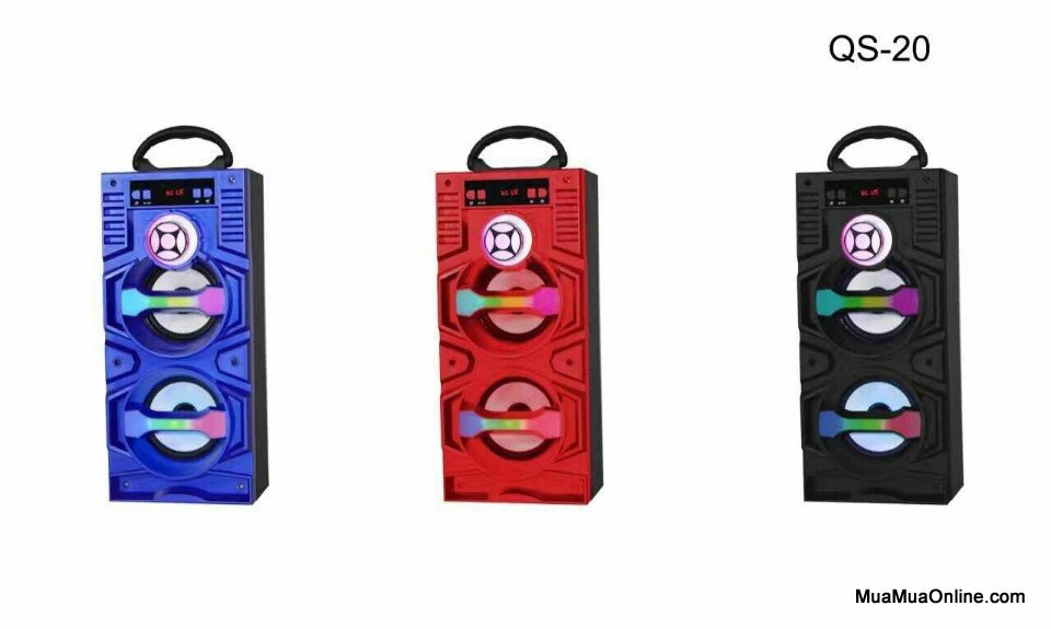 Loa Nge Nhạc Bluetooth Qs-20 Có Đèn Led