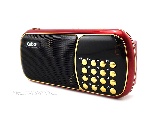Loa Nghe Nhạc Usb Thẻ Nhớ Fm Aibo Un35