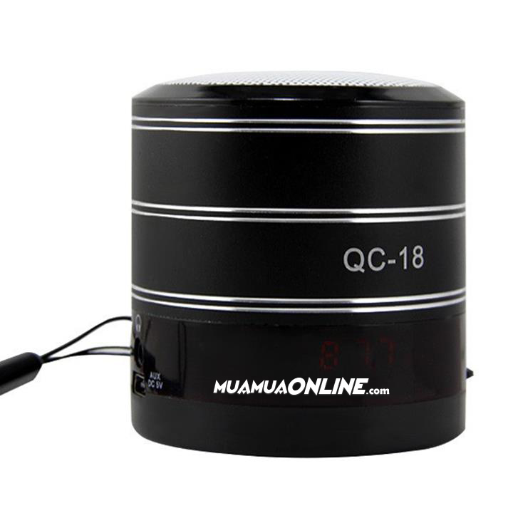 Loa Nghe Nhạc Usb Thẻ Nhớ Qc-18 Pin Rời Có Lcd