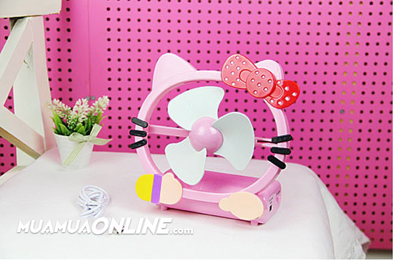 Quạt Mini Usb Fan Hello Kitty - Doremon Siêu Mát