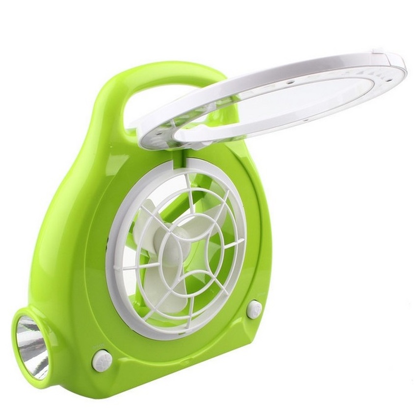 Quạt Sạc Mini Để Bàn Km-686 3 Trong 1