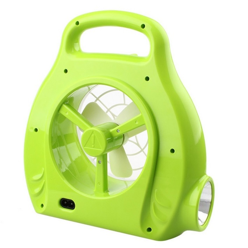 Quạt Sạc Mini Để Bàn Km-686 3 Trong 1